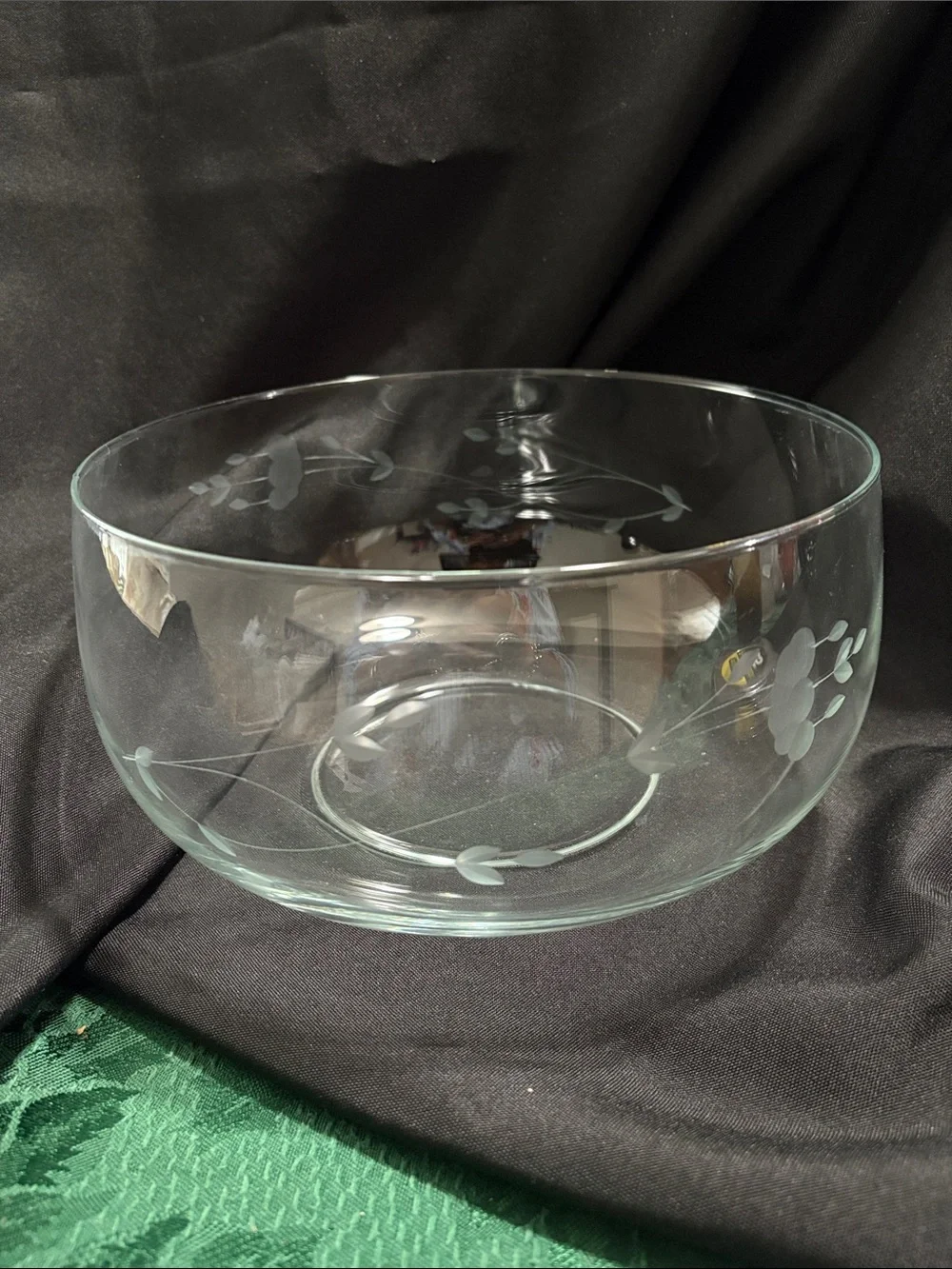 Princess House Large Crystal Bowl, Heritage pattern